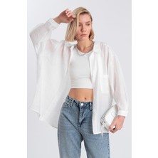 Taxim Moda Düşük Omuzlu Oversize Gömlek