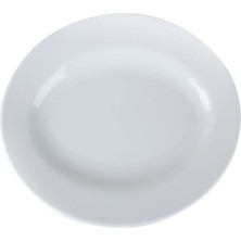 Porland Beyaz Iskender Tabağı 27 cm 6 Adet