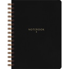 Matt Notebook A5 15X21 cm Spiralli Keten Not Defteri Siyah