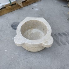 Sipahi Marble Bej Mermer Düz Mini Kurna