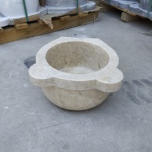 Sipahi Marble Bej Mermer Düz Mini Kurna