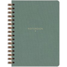 Matt Notebook A5 15X21 cm Spiralli Keten Not Defteri Yeşil