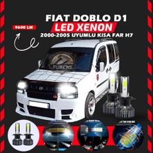 Fiat Doblo D1 2000-2005 Kısa Far Uyumlu Şimşek Etkili LED Xenon Pro Series H7