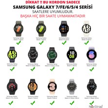 NovStrap Samsung Galaxy Watch 7 6 5 Pro 4 Fe 40 42 43 44 45 46 47 Mm Uyumlu Kordon Tam Kapatan Pimli Silikon