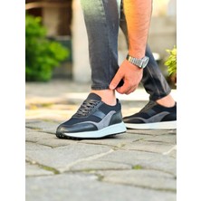 Itallano 5227  Deri Siyah Erkek Sneaker Ayakkabı
