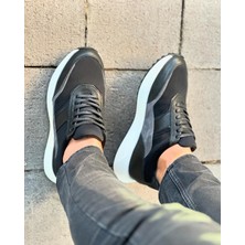 Itallano 5227  Deri Siyah Erkek Sneaker Ayakkabı