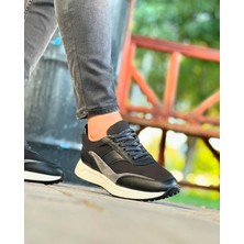 Itallano 5227  Deri Siyah Erkek Sneaker Ayakkabı