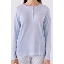 Pierre Cardin Ikili Pijama Takım Mavi  - Süprem - 2li Takım