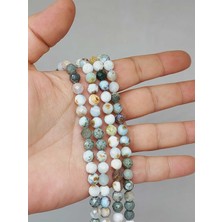 Yaşam Tohumu Larimar Taşı Faset Kesim Dizi 7 mm (52794)