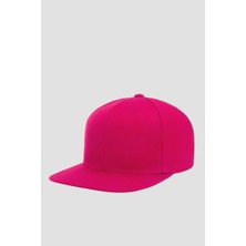 Külah Basic Street Snapback Hiphop Cap Fuşya Şapka