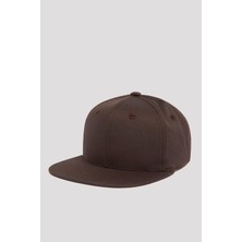 Külah Basic Street Snapback Hiphop Cap Kahve Şapka