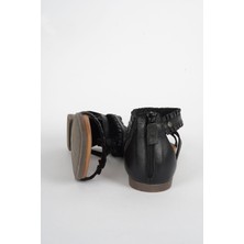 Munshoes Siyah  Sandalet 128-22