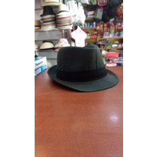 Salar Ticaret Çocuk Koyu Yeşil Renk Fötr Şapka Unisex Model 54 cm