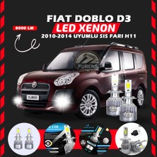 Fiat Doblo D3 2006-2012 Sis Farı Uyumlu Şimşek Etkili LED Xenon Performance Series H11