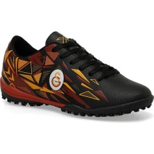 Kinetix Estes Gs G Galatasaray Lisanslı Halı Saha Krampon Siyah Erkek Çocuk İçin Çorapsız