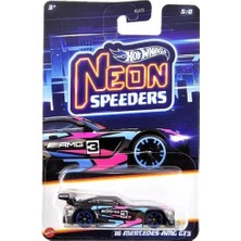 Hot Wheels Neon Yarışçılar 1:64 Ölçekli Metal Mercedes-Amg Gt3 HRW79 Çarpıcı Renklerle Tasarlanmış
