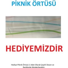 Saban 32 Parça Piknik Seti (Piknik Örtüsü Hediyelidir) Kare Model Pudra Renk