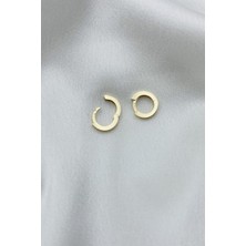 Gold Piedra 14 Ayar Altın Halka Küpe KP0005