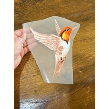 Gönülden Tasarım 18X15 cm Ütü Ile Yapışan Kuş Transfer Baskı Arma