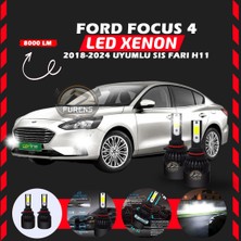 Ford Focus 4 2018-2024 Sis Farı Uyumlu Şimşek Etkili LED Xenon Light Series H11