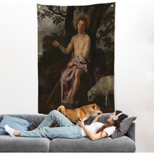Harita Sepeti Diego Velazquez - Doğada Aziz Vaftizci Yahya Duvar ÖRTÜSÜ-7387
