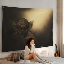 Harita Sepeti Halloween Ibis Demon Duvar ÖRTÜSÜ-7242