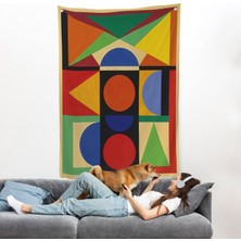 Harita Sepeti Auguste Herbin - Mücevher Duvar Örtüsü - BIJOU-8080