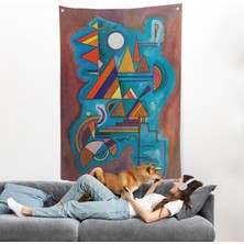 Harita Sepeti Wassily Kandinsky - Ayakta Duran Duvar Örtüsü - STANDING-7498