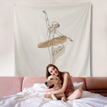 Harita Sepeti Bale Yapan Kadın Duvar ÖRTÜSÜ-8307