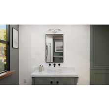 Riolight  Modern,vintage Krom 2XE27 Duylu Ayna Üstü Metal Duvar Aplik