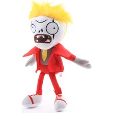 Elifeshop Ithal Kumaş Plants Vs. Zombies Pvz Serisi Sesli Karakter Figür Peluş Oyuncak Bass Zombie 28 Cm.