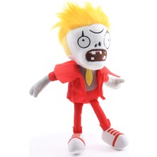 Elifeshop Ithal Kumaş Plants Vs. Zombies Pvz Serisi Sesli Karakter Figür Peluş Oyuncak Bass Zombie 28 Cm.