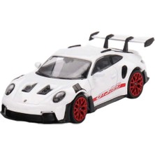 Mini Gt 1/64 Porsche 911 (992) Gt3 Rs White With Pyro Red Accent Package