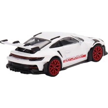 Mini Gt 1/64 Porsche 911 (992) Gt3 Rs White With Pyro Red Accent Package