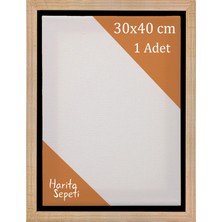 Harita Sepeti Gold Çerçeveli 30X40 cm Boş Tuval Tablo