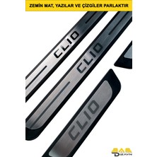 Bab Dizayn Automotive Renault Clio 4 Hb Krom Kapı Eşik Koruması 2012 Üzeri 4 Prç