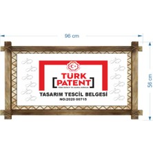 Dropcek Gece Sokak Işıklar LED Işıklı Rustik Kanvas Tablo O