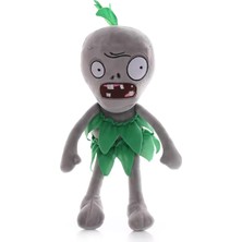 Elifeshop Ithal Kumaş Plants Vs. Zombies Pvz Serisi Sesli Karakter Figür Peluş Oyuncak Grass Skirt Zombie 28CM