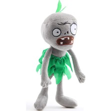 Elifeshop Ithal Kumaş Plants Vs. Zombies Pvz Serisi Sesli Karakter Figür Peluş Oyuncak Grass Skirt Zombie 28CM