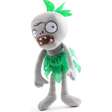 Elifeshop Ithal Kumaş Plants Vs. Zombies Pvz Serisi Sesli Karakter Figür Peluş Oyuncak Grass Skirt Zombie 28CM