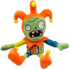 Elifeshop Ithal Kumaş Plants Vs. Zombies Pvz Serisi Sesli Karakter Figür Peluş Oyuncak Jester Zombie 28 Cm.