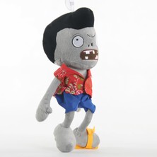 Elifeshop Ithal Kumaş Plants Vs. Zombies Pvz Serisi Sesli Karakter Figür Peluş Oyuncak Pompadour Zombie 28 Cm.