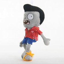 Elifeshop Ithal Kumaş Plants Vs. Zombies Pvz Serisi Sesli Karakter Figür Peluş Oyuncak Pompadour Zombie 28 Cm.