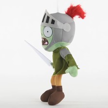 Elifeshop Ithal Kumaş Plants Vs. Zombies Pvz Serisi Sesli Karakter Figür Peluş Oyuncak Knight Zombie 28 Cm.