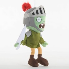 Elifeshop Ithal Kumaş Plants Vs. Zombies Pvz Serisi Sesli Karakter Figür Peluş Oyuncak Knight Zombie 28 Cm.