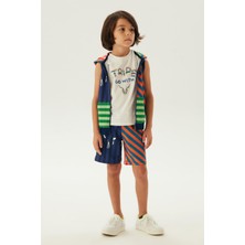 Nebbati  Erkek Çocuk Desenli Yelek