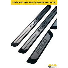 Bab Dizayn Automotive Volkswagen Polo 5 Krom Kapı Eşik Koruması 2014-2017 Arası 4 Parça.