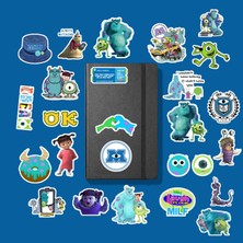 Sticker Sevimli Canavarlar (Monsters, Inc.) Sticker Paketi Bullet Journal Defter Çıkartma Ajanda Laptop Etiket