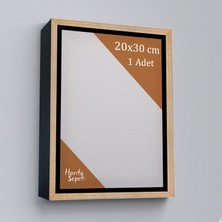 Harita Sepeti Gold Çerçeveli 20X30 cm Boş Tuval Tablo