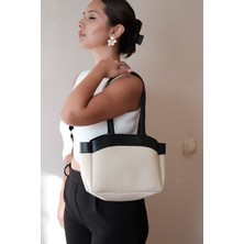 Casual Bag Keten Kumaş Makyaj Çantalı Kadın El ve Omuz Çantası